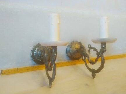 Шесть бра бронза с ониксом