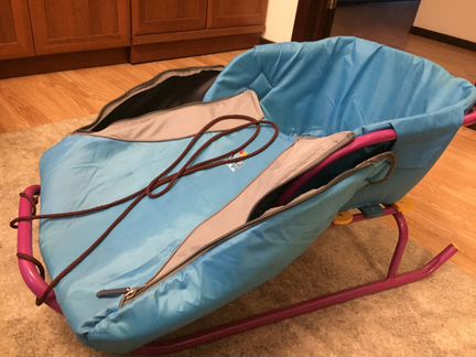 Тёплые детские санки, сьемные