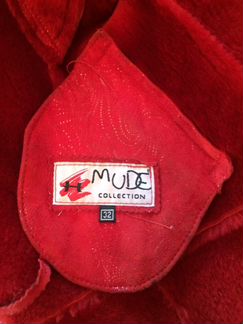 Дублёнка детская для девочки 5-8 лет