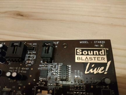 Звуковая карта sound blaster live ct4830