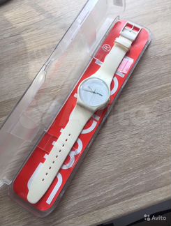 Часы swatch белые white rebel