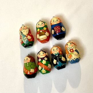 Матрёшки Русский сувенир из 7 матрешек брелоков