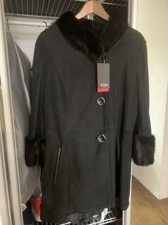 Дубленка натуральная кожа норка 46/48