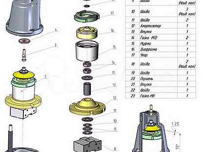 Схема сборки электронасоса малыш