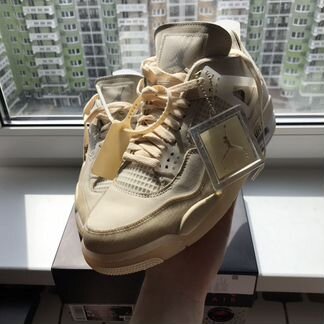 Nike Jordan 4 Retro Off-White Sail 8.5US/41RU/42EU