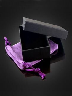 Серьги с натуральным черным ониксом