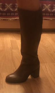 Сапоги кожаные