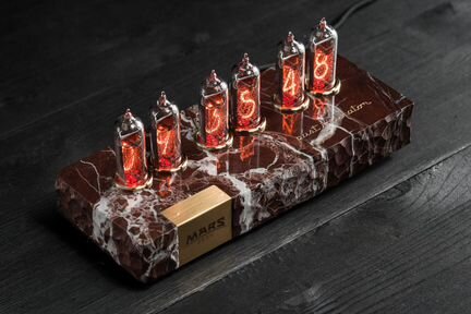 Ламповые часы Марс 2024 Марсианский камень