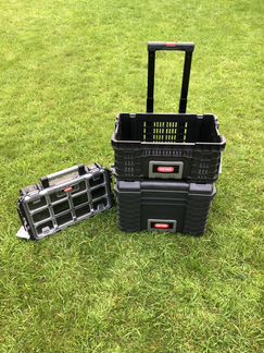 Тележка Трансформер Keter Plus ящики и корзина