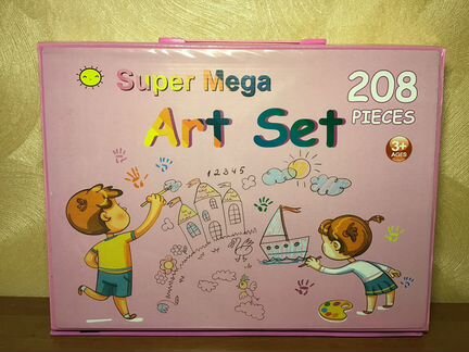 Большой набор для рисования с мольбертом, 208