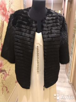 Эксклюзивный вечерний полушубок эко - мех