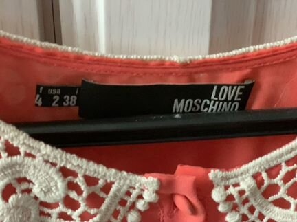 Блуза moschino love новая