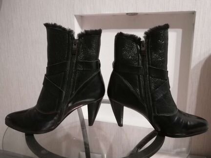 Полусапожки полностью натуральная кожа и мех