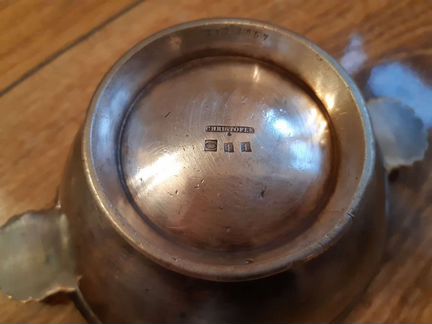 Икорница тарелка Christofle антиквариат винтаж