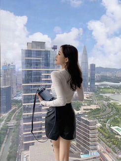 Юбка-шорты кожаная Christian Dior