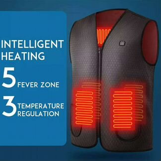 Жилет с подогревом от USB pawerbank