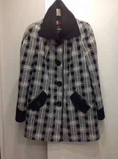 Клетчатое полупальтo