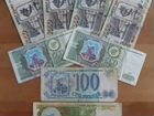Банкноты молодой России 100, 500,1000 - 1991-1995