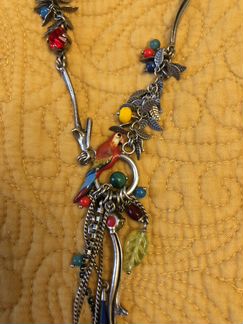 Подвеска и серьги Frank Herval Попугаи»