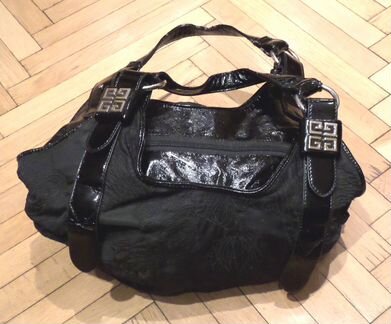 Сумка женская чёрная на молнии F&R