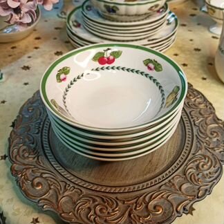 6 салатников 18 см фрукты в стиле villeroy