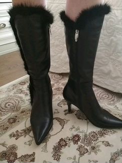 Сапоги, натуральная кожа 37