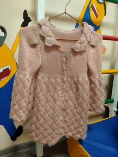 Вязаное пальто