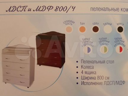 Новый Детский комод с пеленальным столиком 80 с