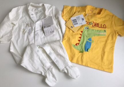 Новые боди и футболка от Chicco (Италия)