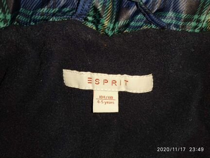 Зимняя куртка Esprit 4-5 лет, рост 104-110