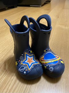 Детские резиновые сапоги crocs