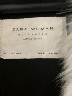Шуба Zara outerwear из искусственного меха XS
