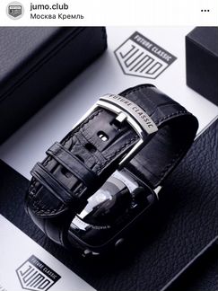 Ремешок из кожи крокодила для часов Apple Watch 44