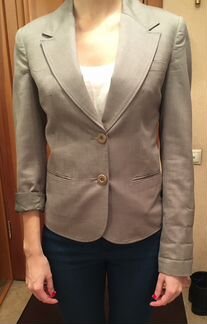 Серый классический пиджак Bovona