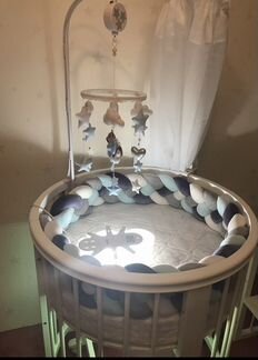 Белая кроватка трансформер premium baby