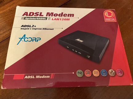 Adsl модем acorp LAN120M