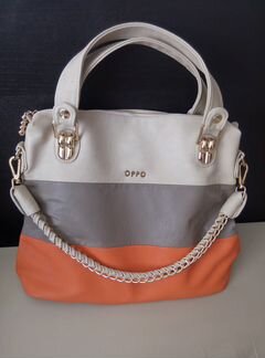 Женская сумка трёхцветная