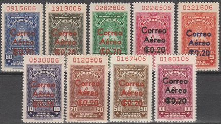 Почтовые марки Никарагуа 1961 Символика с надп