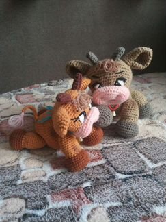 Вязаная Игрушка Корова