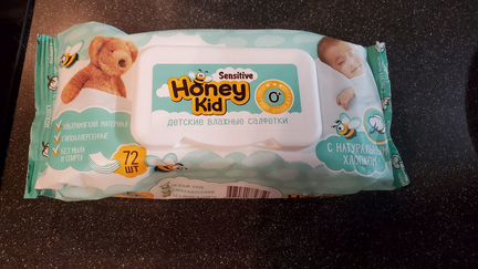 Детские влажные салфетки Honey kid 72 шт