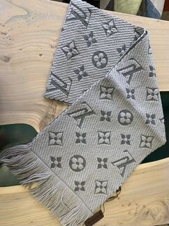 Louis vuitton шарф серый арт 668744
