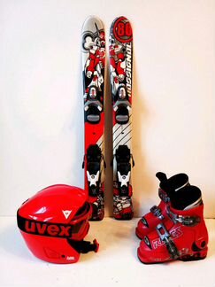 Горные лыжи Rossignol 80 см + ботинки + шлем + очк