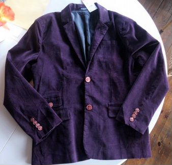 Новый Пиджак тёмно бордовые микровельвет