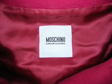 Новое полупальто Moschino оригинал Италия шерсть
