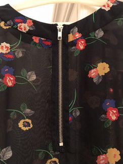 Полупрозрачная блузка new look темно-синяя