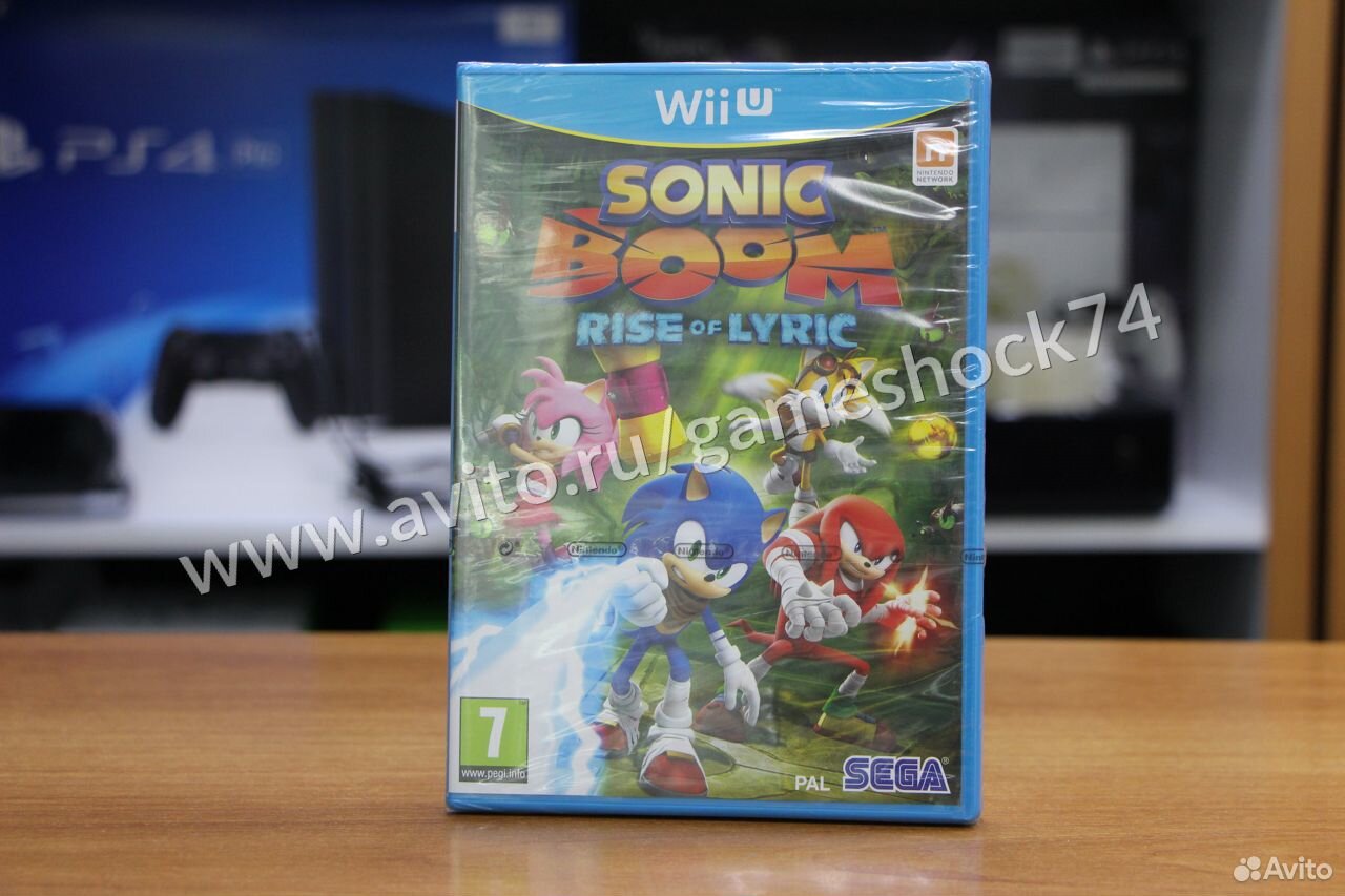 83512003625  Sonic Boom RIse of Lyric - Wii U Новый диск 