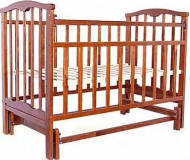 Детская кровать деревянная с кокосовым матрасом