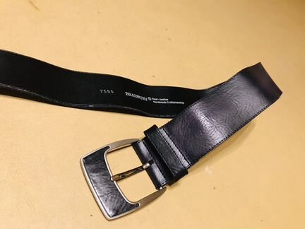 Ремень кожаный Bradbury, ручная работа