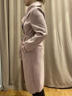 Пудровое пальто новое