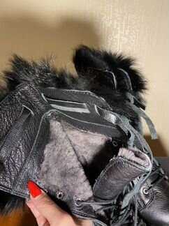 Зимние ботинки из натуральной кожи